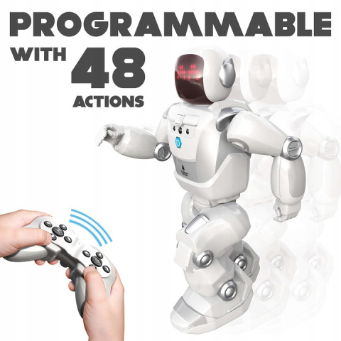 Robot Tańczący zabawki interaktywny SilverLit Programme-A-Bot X White 88071 Powystawowy Robot Tańczący zabawki interaktywny SilverLit Programme-A-Bot X White 88071 Powystawowy
