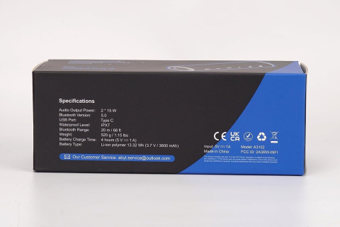 Bezprzewodowy głośnik wodoodporny Bluetooth Abuytwo INFI RGB 30W