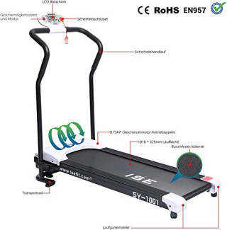Bieżnia ISE SY-1001 do 120 kg Powystawowa