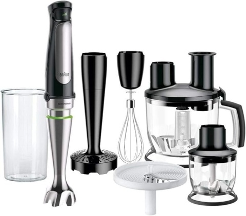Blender ręczny Braun MultiQuick 7 MQ7087.X 1000 W czarny NOWY Z DEFEKTEM Blender ręczny Braun MultiQuick 7 MQ7087.X 1000 W czarny NOWY Z DEFEKTEM