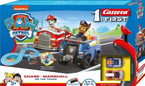 Carrera Tor wyścigowy FIRST PAW Patrol Chase i Marshall On the track UŻYWANY Carrera Tor wyścigowy FIRST PAW Patrol Chase i Marshall On the track UŻYWANY