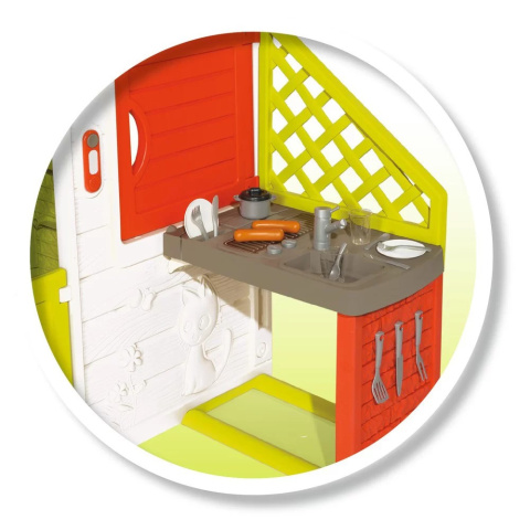 Domek dla dzieci Neo Friends House Smoby plastik 3 lata + POWYSTAWOWY