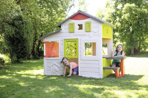 Domek dla dzieci Neo Friends House Smoby plastik 3 lata + POWYSTAWOWY