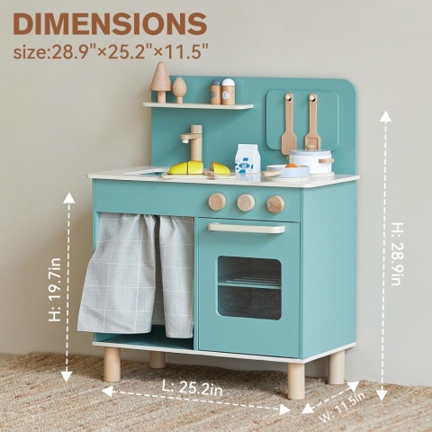 Drewniana kuchnia dla Dzieci z piekarnikiem Giant Bean Play Kitchen Drewniana kuchnia dla Dzieci z piekarnikiem Giant Bean Play Kitchen