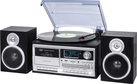 Gramofon Trevi TT 1072 RADIO DAB CD USB FM SD Wieża Bluetooth NIEPEŁNY Gramofon Trevi TT 1072 RADIO DAB CD USB FM SD Wieża Bluetooth NIEPEŁNY