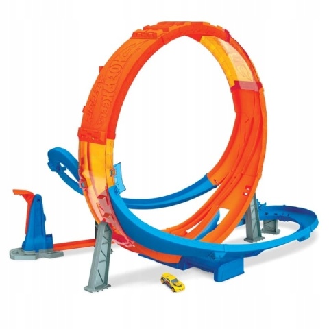 HOT WHEELS Kaskaderska Gigapętla Zestaw Tor Pętla +auto POWYSTAWOWY HOT WHEELS Kaskaderska Gigapętla Zestaw Tor Pętla +auto POWYSTAWOWY