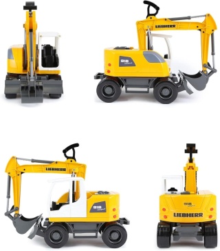 Koparka Pojazd Budowlany Liebherr 48 Cm Ruchoma Łyżka Lena Worxx NOWY