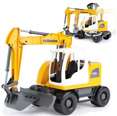 Koparka Pojazd Budowlany Liebherr 48 Cm Ruchoma Łyżka Lena Worxx NOWY Koparka Pojazd Budowlany Liebherr 48 Cm Ruchoma Łyżka Lena Worxx NOWY