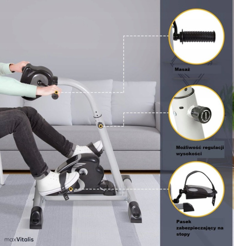 Rotor, ćwiczenia nóg i rąk, rower rehabilitacyjny z silnikiem wspomagającym Używany