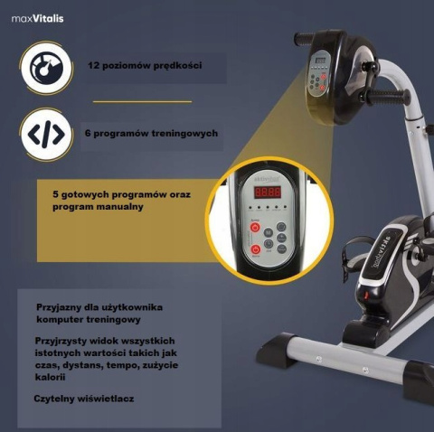 Rotor, ćwiczenia nóg i rąk, rower rehabilitacyjny z silnikiem wspomagającym Używany
