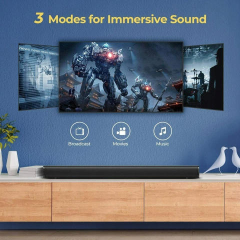 SOUNDBAR Mpow B6 2.0 Bluetooth 5.0 AUX Optical RCA NOWE SOUNDBAR Mpow B6 2.0 Bluetooth 5.0 AUX Optical RCA NOWE
