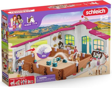 Schleich Arena jeździecka Peppertree Stajnia Wybieg Dla Koni 42639 POWYSTAWOWY Schleich Arena jeździecka Peppertree Stajnia Wybieg Dla Koni 42639 POWYSTAWOWY