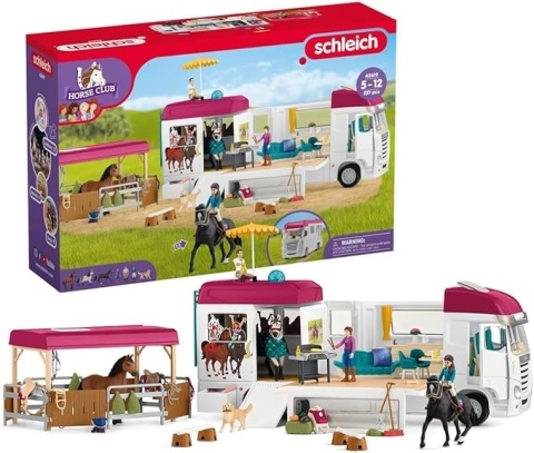 Schleich Horse Club 42619 Samochód Do Transportu Koni Zestaw Dla Dzieci POWYSTAWOWY Schleich Horse Club 42619 Samochód Do Transportu Koni Zestaw Dla Dzieci POWYSTAWOWY