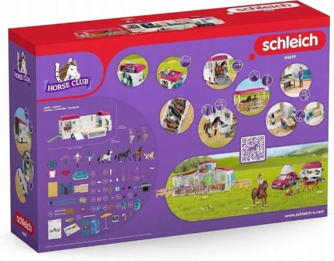 Schleich Horse Club 42619 Samochód Do Transportu Koni Zestaw Dla Dzieci POWYSTAWOWY Schleich Horse Club 42619 Samochód Do Transportu Koni Zestaw Dla Dzieci POWYSTAWOWY