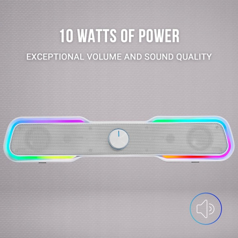 Soundbar Mars Gaming MSBXW 5.0 10 W biały POWYSTAWOWY Soundbar Mars Gaming MSBXW 5.0 10 W biały POWYSTAWOWY