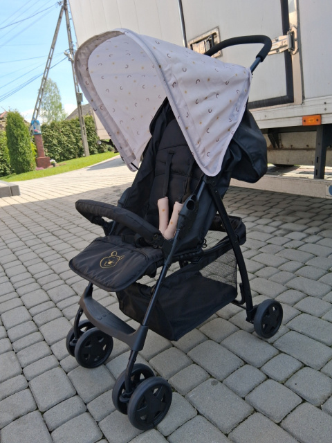 Sportowy Wózek Spacerowy Puchatek Tęczowy Beż UŻYWANY Sportowy Wózek Spacerowy Puchatek Tęczowy Beż UŻYWANY