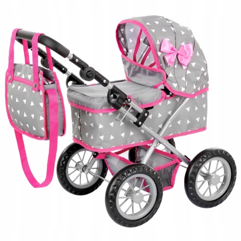 Wózek dla lalki głęboki Kinderplay Model S POWYSTAWOWY Wózek dla lalki głęboki Kinderplay Model S POWYSTAWOWY
