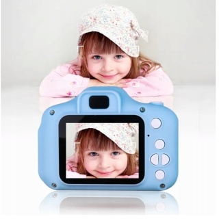 APARAT CYFROWY KAMERA DLA DZIECI HD 1080 ZDJECIA FILMY GRY NIEBIESKI
