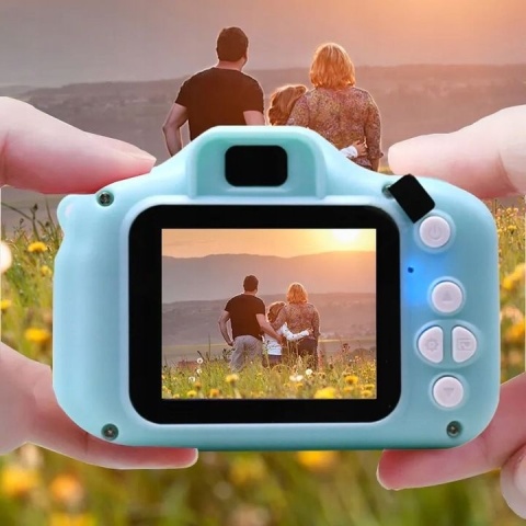 APARAT CYFROWY KAMERA DLA DZIECI HD 1080 ZDJECIA FILMY GRY NIEBIESKI
