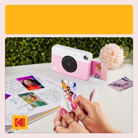 Aparat Błyskawiczny Polaroid Kodak PRINTOMATIC Różowy PO ZWROCIE