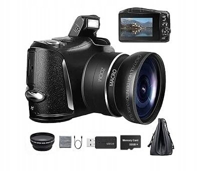 Aparat cyfrowy NBD Digital Camera 4K Ultra HD czarny Używany