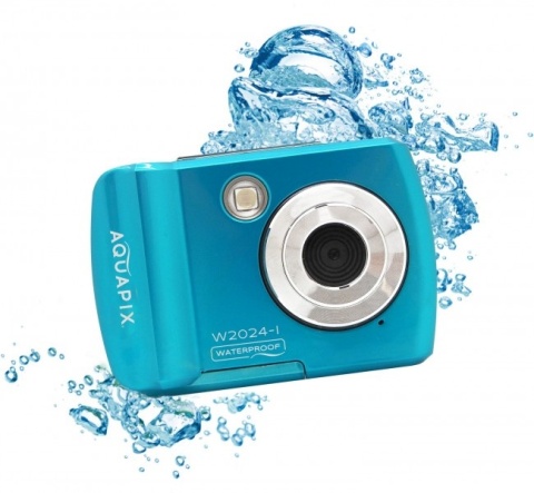 Aparat cyfrowy wodoszczelny do 3m EASYPIX Aquapix W2024 Splash Iceblue NIEBIESKI