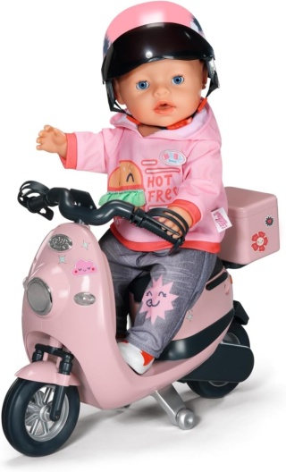 BABY Born Skuter elektryczny Skuter Motor Zdalnie Sterowany Dla Lalki NOWY