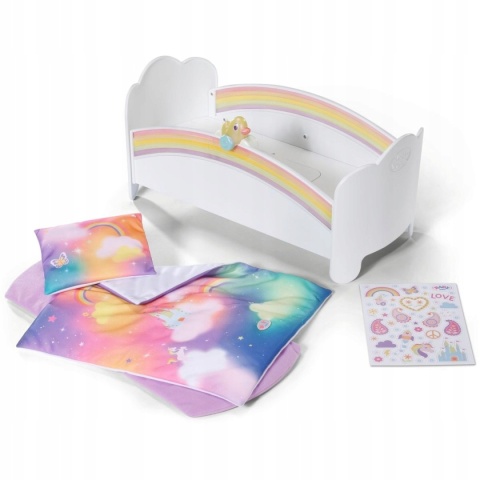 BABY born Łóżeczko tęczowe dla lalek POWYSTAWOWY