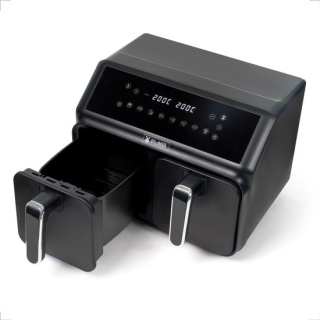 BluMill Airfryer XXL 8L - Podwójna Komora, ekran dotykowy, 1700W NOWY