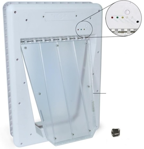 Inteligentne Drzwi Dla Psa Selektywne Wejście PetSafe 44 x 60 cm biały NOWE