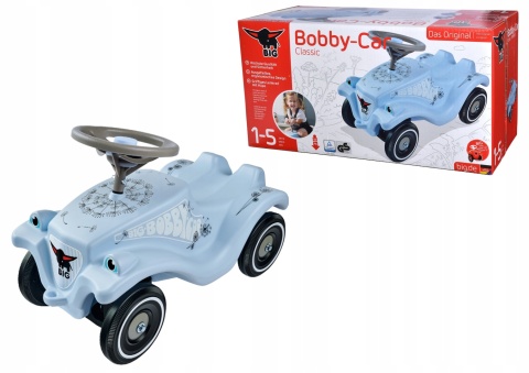 Jeździk Pchacz Bobby Car Z Klaksonem BIG Niebieski NOWY Jeździk Pchacz Bobby Car Z Klaksonem BIG Niebieski NOWY