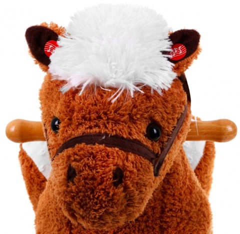 Karino konik na biegunach dla dzieci + Interaktywne efekty + Fotelik z oparciem