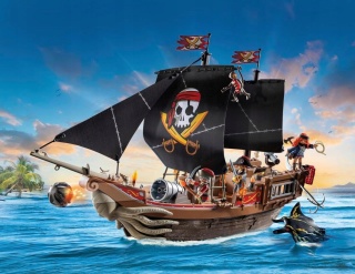 Klocki PLAYMOBIL PIRATES Duży Statek Piracki zestaw dla dzieci 71530 PO ZWROCIE