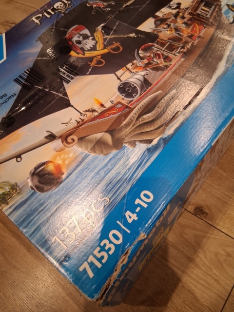 Klocki PLAYMOBIL PIRATES Duży Statek Piracki zestaw dla dzieci 71530 PO ZWROCIE