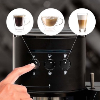 Kolbowy ekspres ciśnieniowy BluMill Caffee machine 1470 W czarny Powystawowy