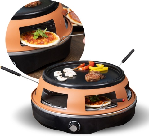 Piec do pizzy BluMill i zestaw gourmet - 2 w 1 - 6 osób Po zwrocie