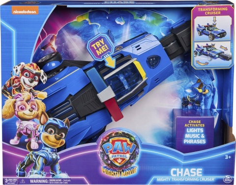 Pojazd Spin Master Psi Patrol Chase Mighty Transforming Cruiser NOWY Pojazd Spin Master Psi Patrol Chase Mighty Transforming Cruiser NOWY
