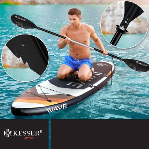 Regulowane wiosło kajakowe KESSER 228 cm POWYSTAWOWY