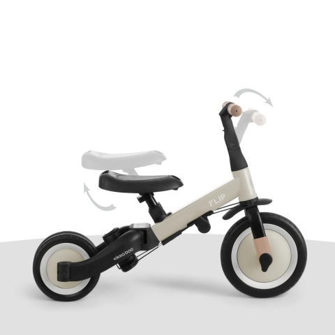 Rowerek Trójkołowy 5w1 Flip dla dzieci KikkaBoo regulowany beżowy PO ZWROCIE