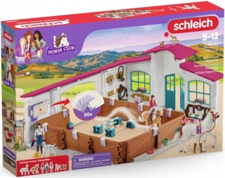 SCHLEICH HORSE CLUB Arena jeździecka dla koni + akcesoria 42639 POWYSTAWOWY