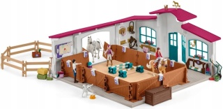 SCHLEICH HORSE CLUB Arena jeździecka dla koni + akcesoria 42639 POWYSTAWOWY
