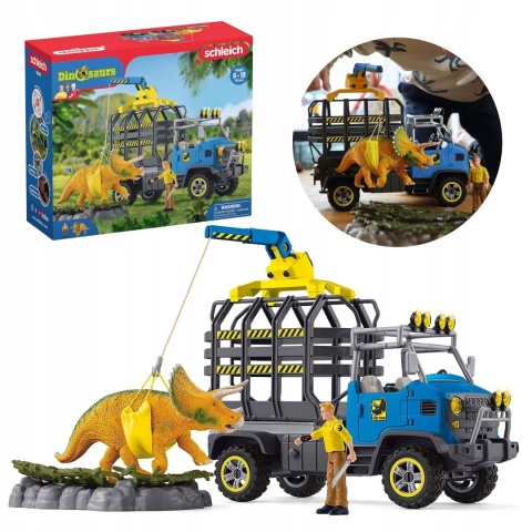 Schleich Dinosaurs - Misja transportu dinozaurów figurki 5+ 42565 PO ZWROCIE
