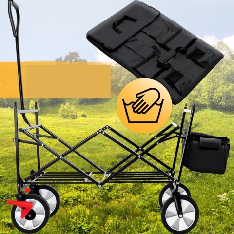 Składany Wózek Transportowy Koła 360° Udźwig 100kg KESSER 97 l POWYSTAWOWY