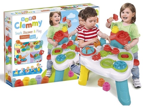 Stolik sensoryczny z Miękkimi Klockami Clemmy Clementoni 17704 POWYSTAWOWY