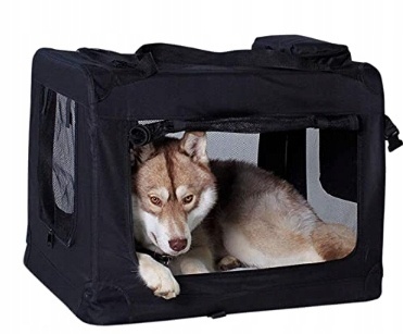 Transporter dla psa kota Dibea czarny L 70 cm x 52 cm 50 cm NOWE