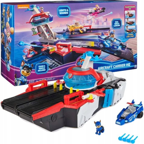 Zestaw Spin Master Psi Patrol Wielki Film Aircraft Carrier HQ POWYSTAWOWY Zestaw Spin Master Psi Patrol Wielki Film Aircraft Carrier HQ POWYSTAWOWY