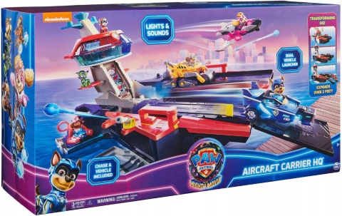 Zestaw Spin Master Psi Patrol Wielki Film Aircraft Carrier HQ POWYSTAWOWY Zestaw Spin Master Psi Patrol Wielki Film Aircraft Carrier HQ POWYSTAWOWY