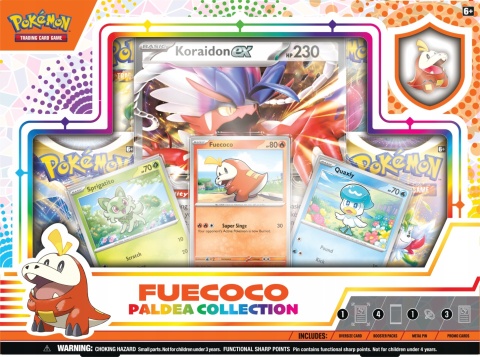 Zestaw kart Pokemon TCG: Paldea Pin Box Fuecoco NOWY