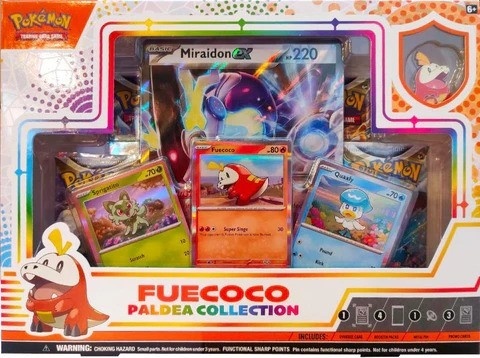Zestaw kart Pokemon TCG: Paldea Pin Box Fuecoco NOWY