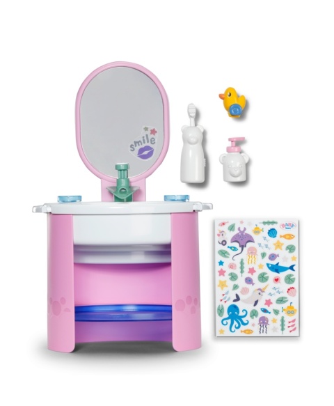 BABY BORN - Umywalka z akcesoriami dla lalek WASHBASIN POWYSTAWOWY
